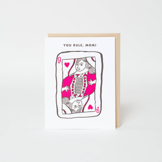 You Rule Mom Letterpress Greeting Card | Egg Press (OR)