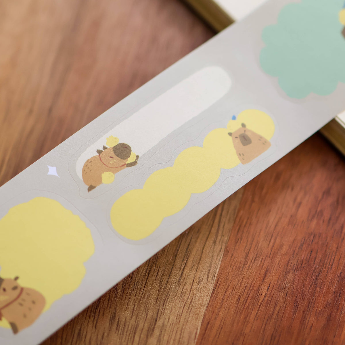 Capybara kiss-cut paper roll labels by Thousand Skies, alternate view 3