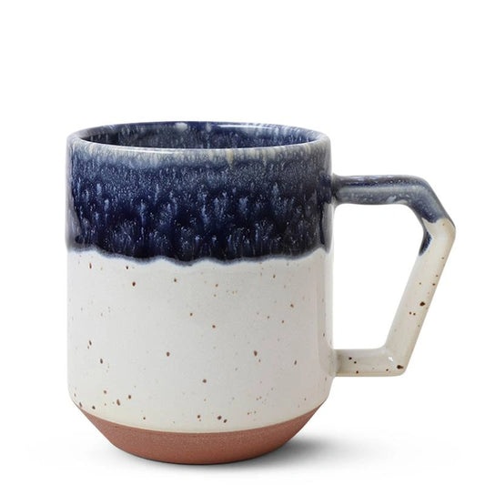 Stackable Ceramic Mug | White Navy Drop | CHIPS Inc (Japan)