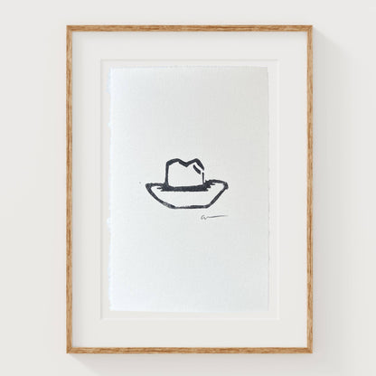Mini Hat Linocut Print | Ellen Orchard (TX)