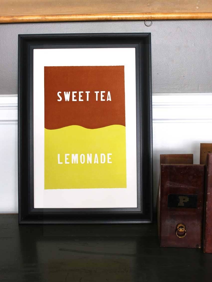Half & Half Letterpress Print | Old Try (WV)