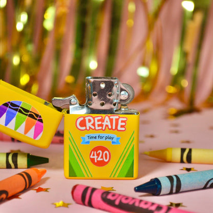 Crayon Refillable Lighter | The Peach Fuzz (CA)