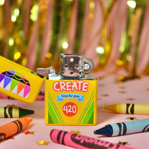 Crayon Refillable Lighter | The Peach Fuzz (CA)