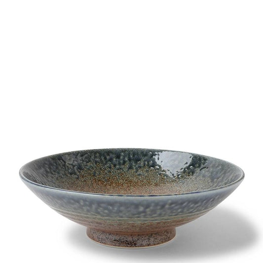 Blue Sand Crackle Serving Bowl(Japan)