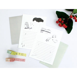 Bear Letterpress Letter Set Sylvan Series | Matoka (Japan)