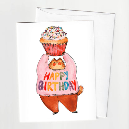 Happy Birthday Nice Cat Card | Rebekah Evans (NC)