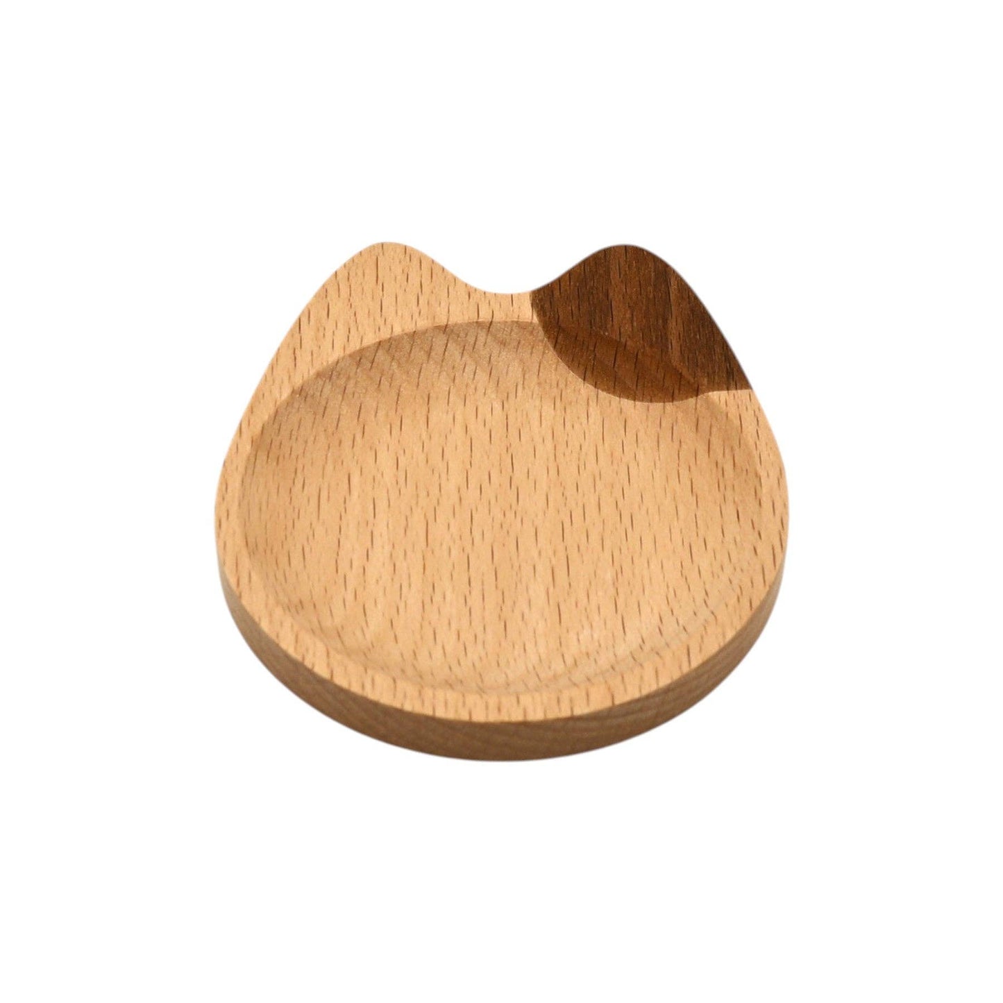 Calico Cat Shaped Wooden Sauce Dish (Japan)