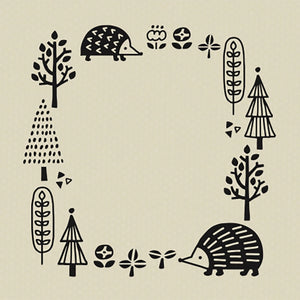 Stamp Hedgehog Forest Circle | Decole Japan (JP)