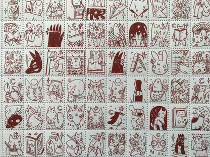 Portland Stamp Company Artist Series | Deth P. Sun (CA) | Creatures