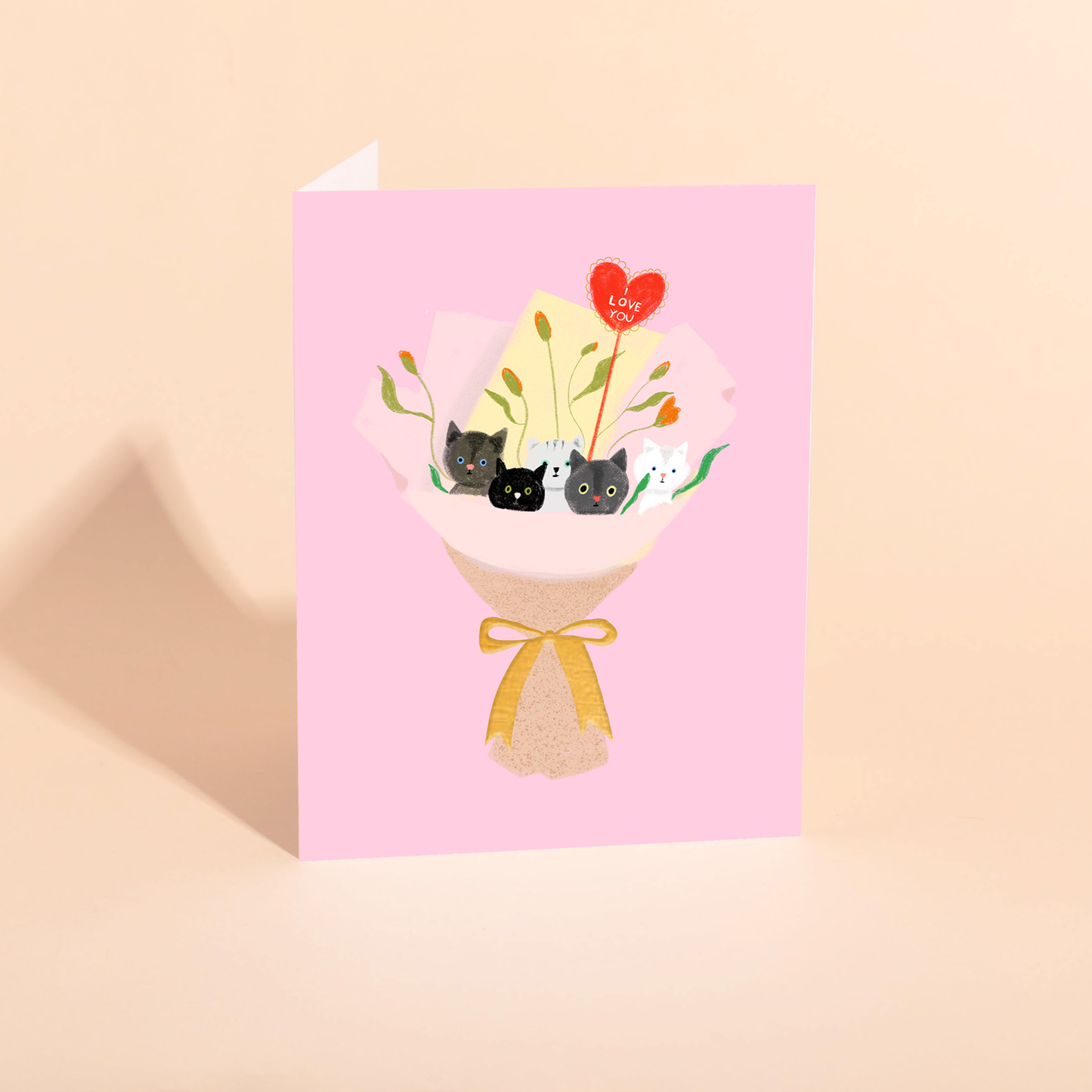 Cat Bouquet Card | Carolyn Suzuki (CA)