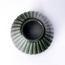 Load image into Gallery viewer, Dark Green Porcelain Matcha Whisk Stand | Ribbed Gloss
