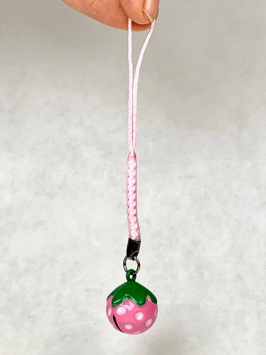 Strawberry Bell Phone Charm