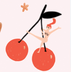 Fruity Nudes Birthday Card | Carolyn Suzuki (CA)