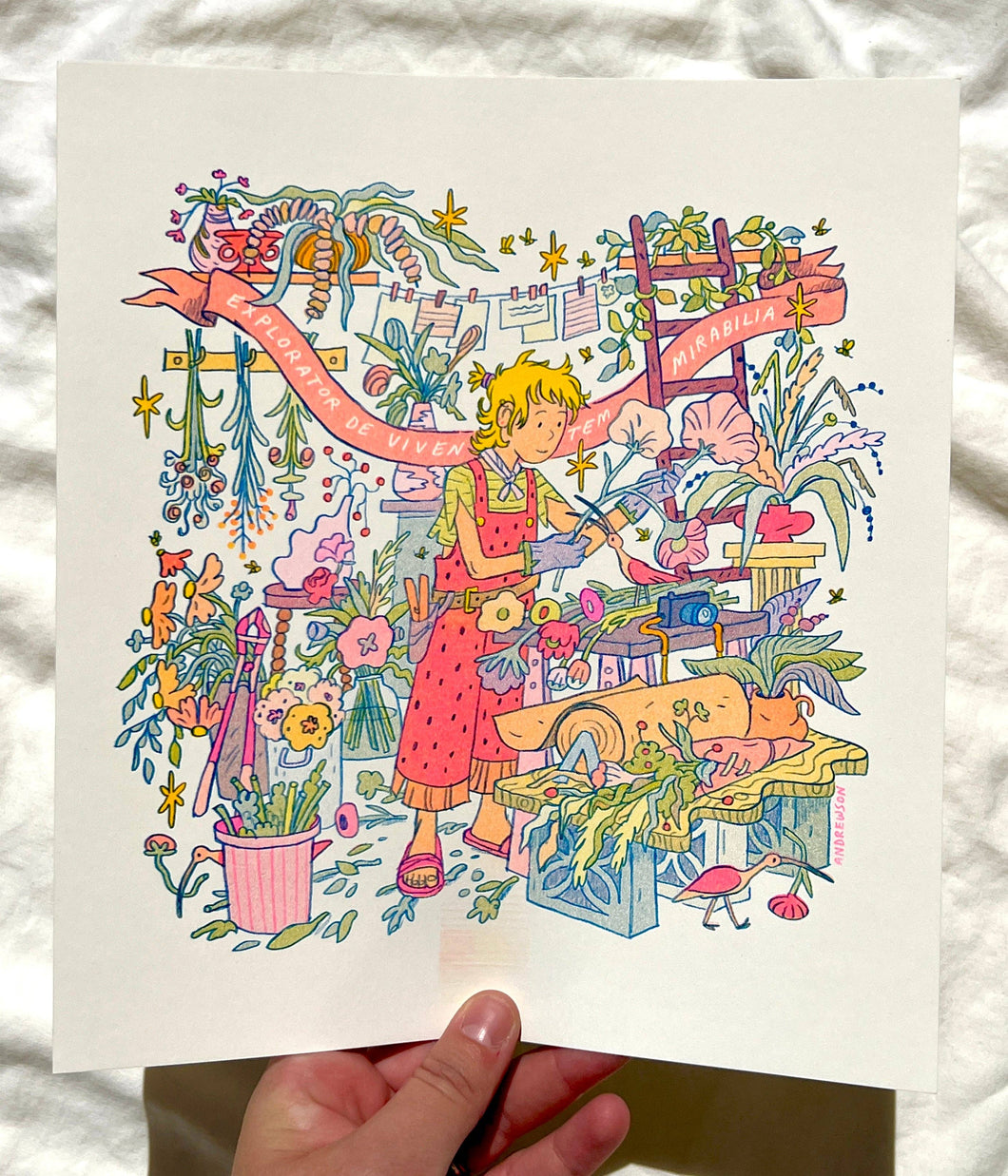 The Florist: Explorer of Living Wonders Risograph Print | Natalie Andrewson (CA)