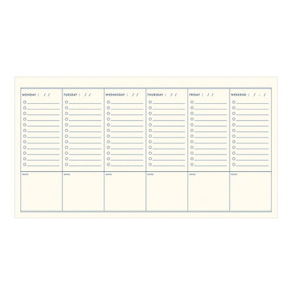 Standard Checklist Undated Weekly Planner | Ruff House Print Shop (KS)