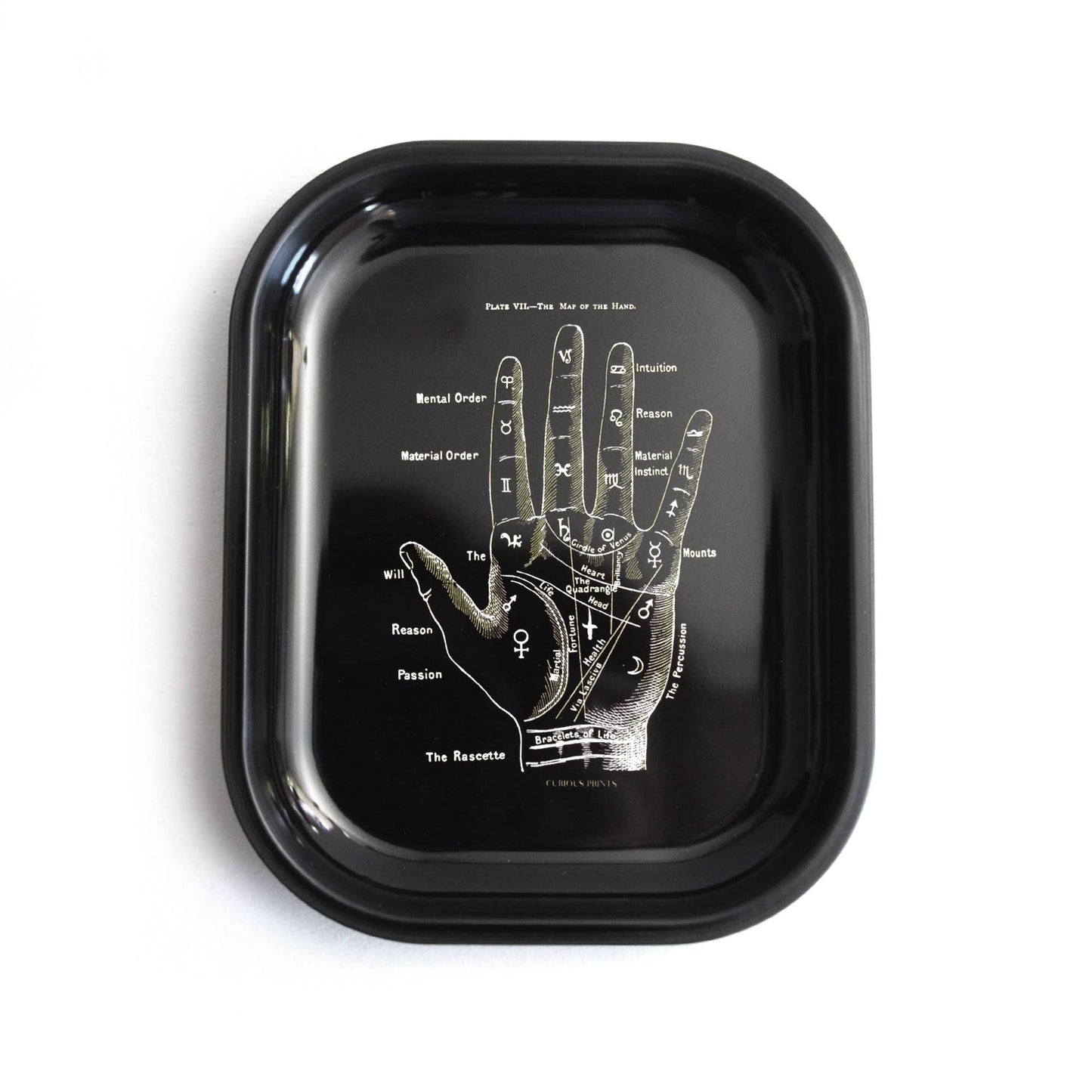 Palm Reader Metal Trinket Tray | Curious Prints (TX)