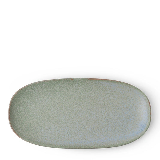 Terra Green Oblong Plate (Japan)