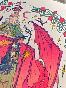 Dragon Witch Risograph Print | Natalie Andrewson (CA)