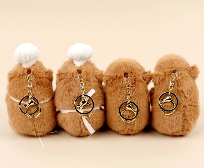 Café Bakery Capybara Plush Keychain Bag Charm  (KOR)