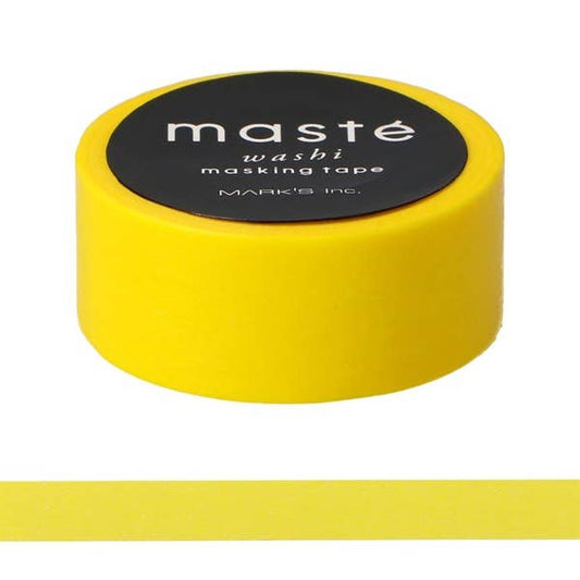 Masté Washi Masking Tape | Yellow| Mark's Inc (Japan)