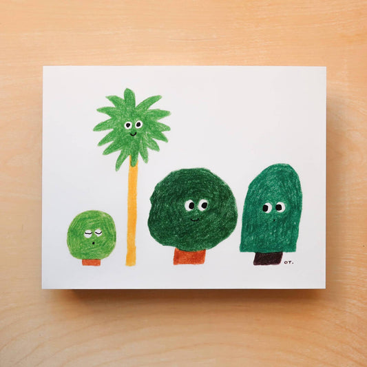 Four Trees Art Print | Oitama (CA)