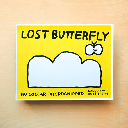 Lost Butterfly Risograph Art Print | Oitama (CA)