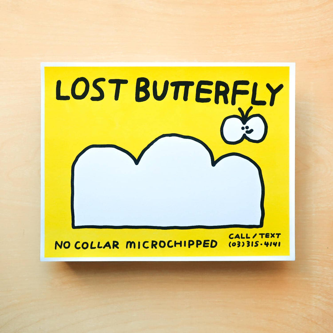Lost Butterfly Risograph Art Print | Oitama (CA)