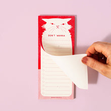 Load image into Gallery viewer, Don&#39;t Wanna - Risograph Notepad | Bromstad Printing Co. (VA)
