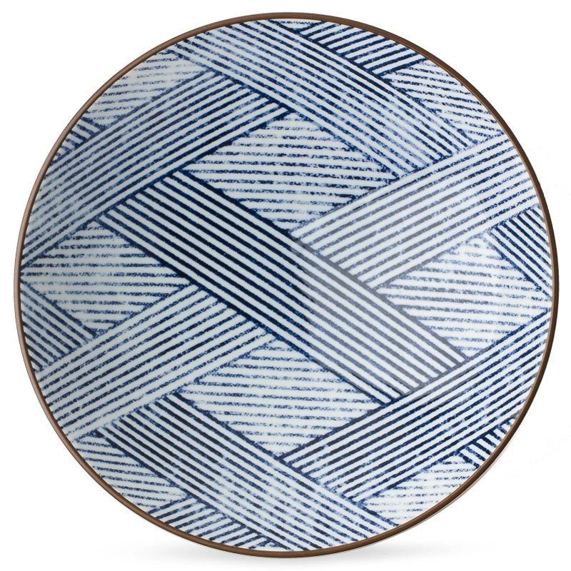 Aizome Shima Serving Bowl(Japan)