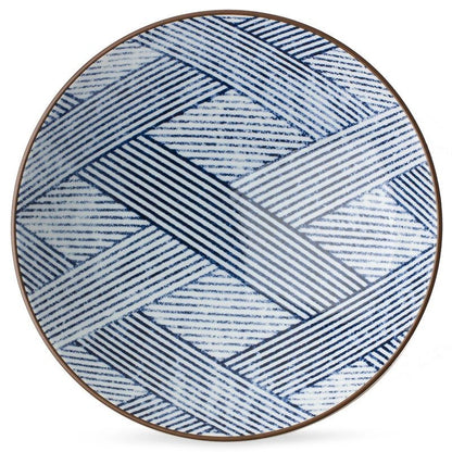 Aizome Shima Serving Bowl(Japan)