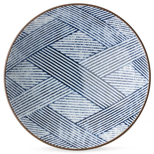 Aizome Shima Serving Bowl(Japan)