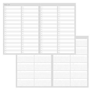Day Free Weekly Log Diary | Pale Yellow | Mark's Inc (Japan)