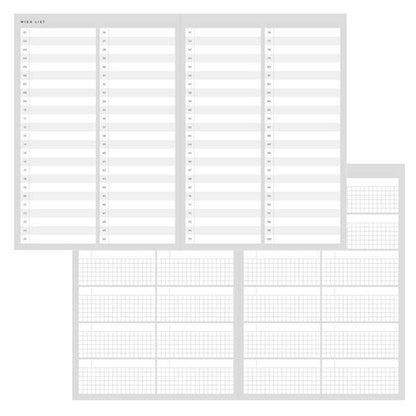 Day Free Weekly Log Diary | Grayish Blue | Mark's Inc (Japan)