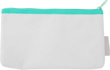 Load image into Gallery viewer, Tamagotchi Mesh Pen Case | Teal | Gusseted Zipper Pouch
