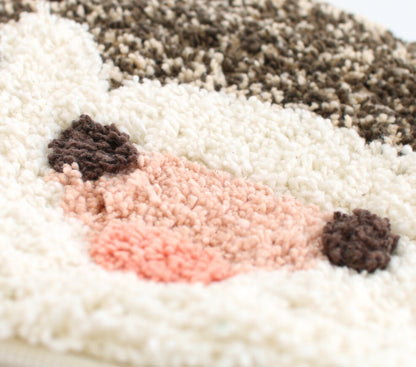 Fluffy Hedgehog Zippered Pouch | Tomo (Japan)