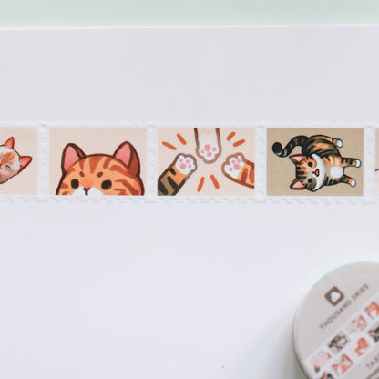 Tabby Cats stamp washi tape by Thousand Skies, alternate view 5