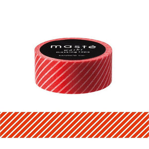 Red Stripe  Washi Tape | Masté (Japan)