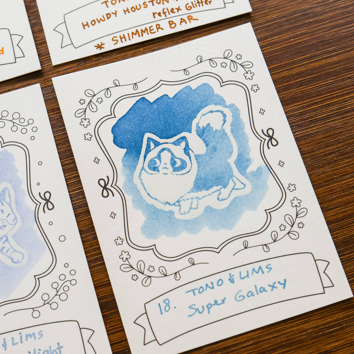 Neighborhood Cats ink swatch cards by Thousand Skies, alternate view 10