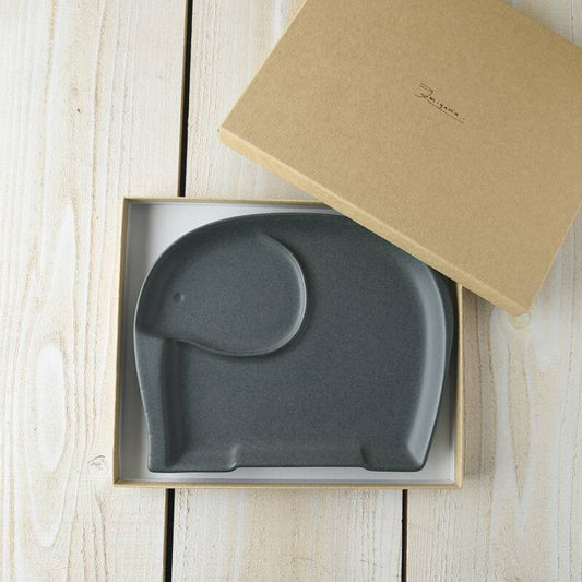 Elephant Divided Plate | Mino Ware (Japan)