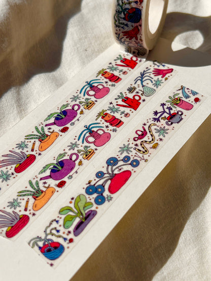 Fun and Colorful Garden Plants Washi Tape | Natalie Andrewson (CA)