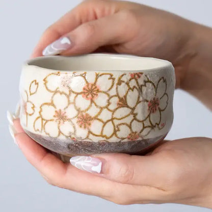 Sakura Porcelain Mini Matcha Bowl (Japan)