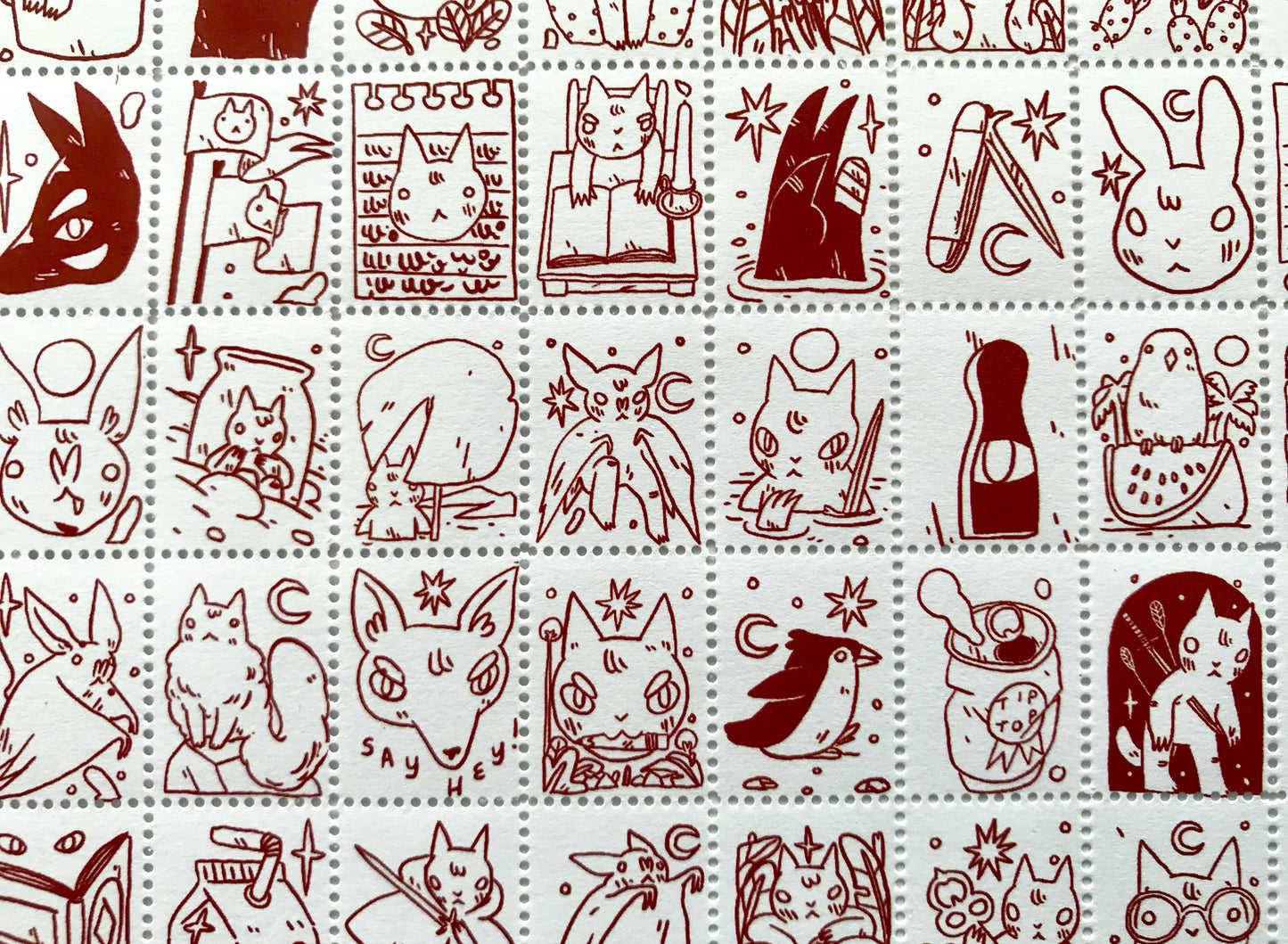 Portland Stamp Company Artist Series | Deth P. Sun (CA) | Creatures