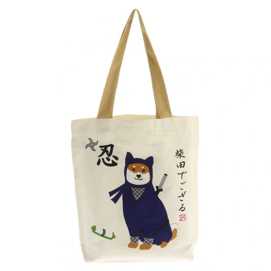 Shiba Ninja Canvas Tote Bag (Japan)