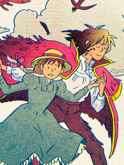 Howl's Moving Castle Riso Print (Small) | Natalie Andrewson (CA)