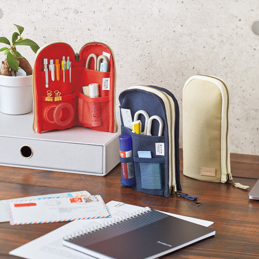 Canvas Utility Pen Case  | Hinemo (Japan)