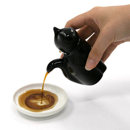 Cat Soy Sauce Pot | Ceramic Dispenser (Japan)
