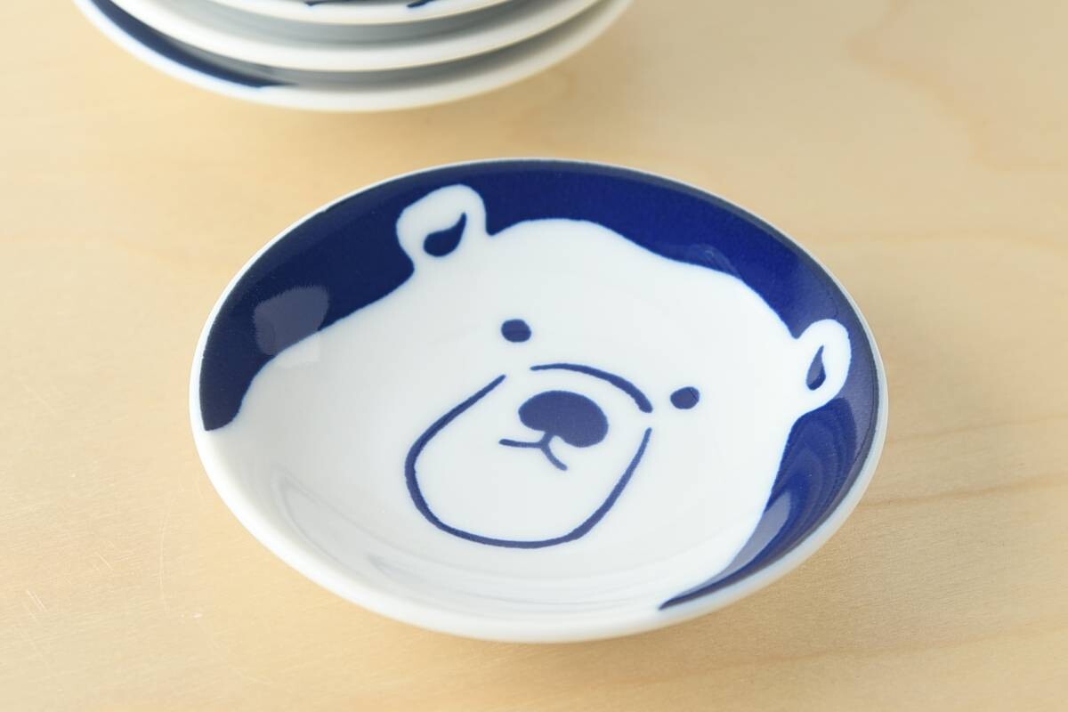 Polar Bear Dish | Mino Ware (Japan)