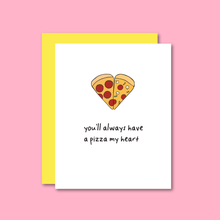 Load image into Gallery viewer, Pizza Heart Risograph Card | Jenny Lemmons (CA)
