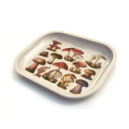 Tan Mushroom Ritual Tray | Curious Prints (TX)
