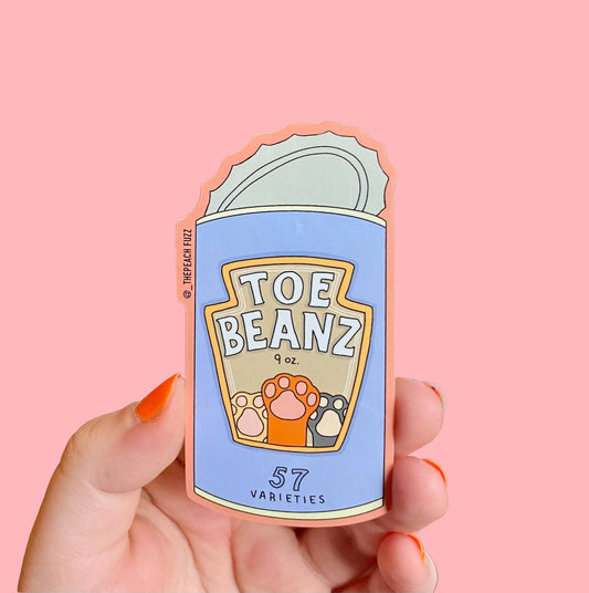 Toe Beans Sticker | The Peach Fuzz (CA)